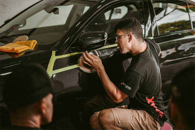 How to get rid of tape lines after painting car